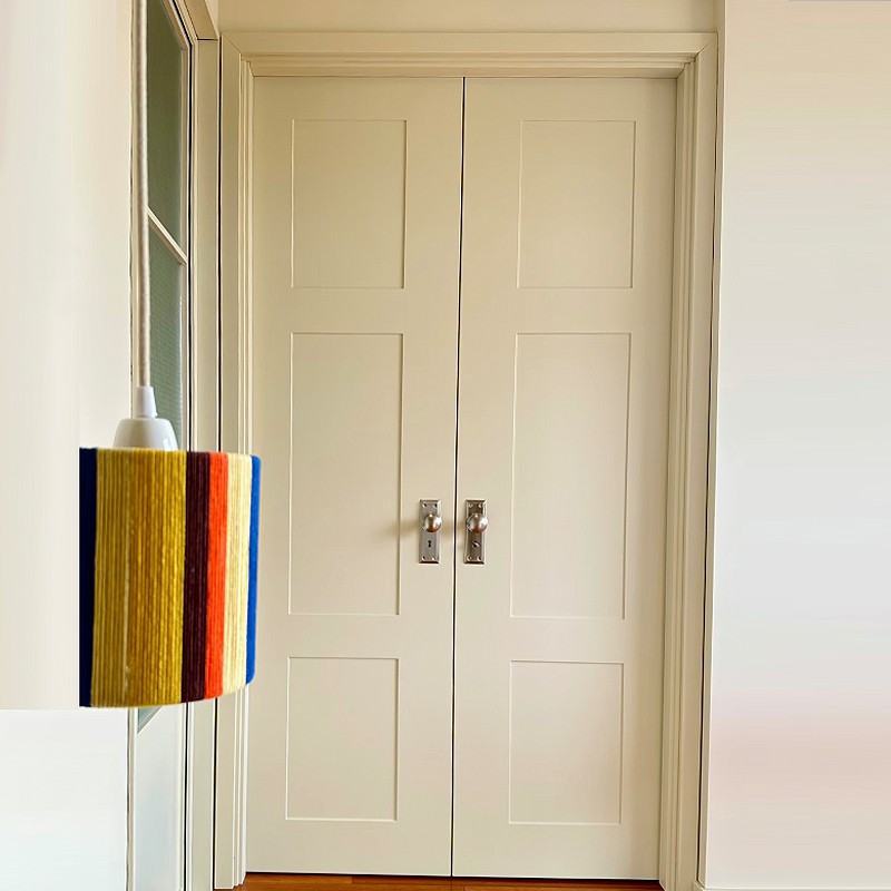 Bathroom Louver Solid Wood Bi-floding Door